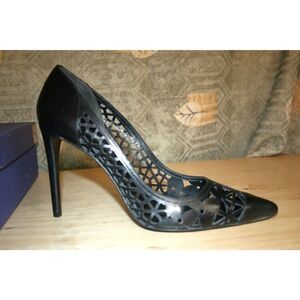 Stuart Weitzman Black Geometric Heels